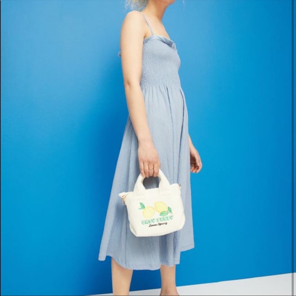 H&M Pale Blue Smocked Dress